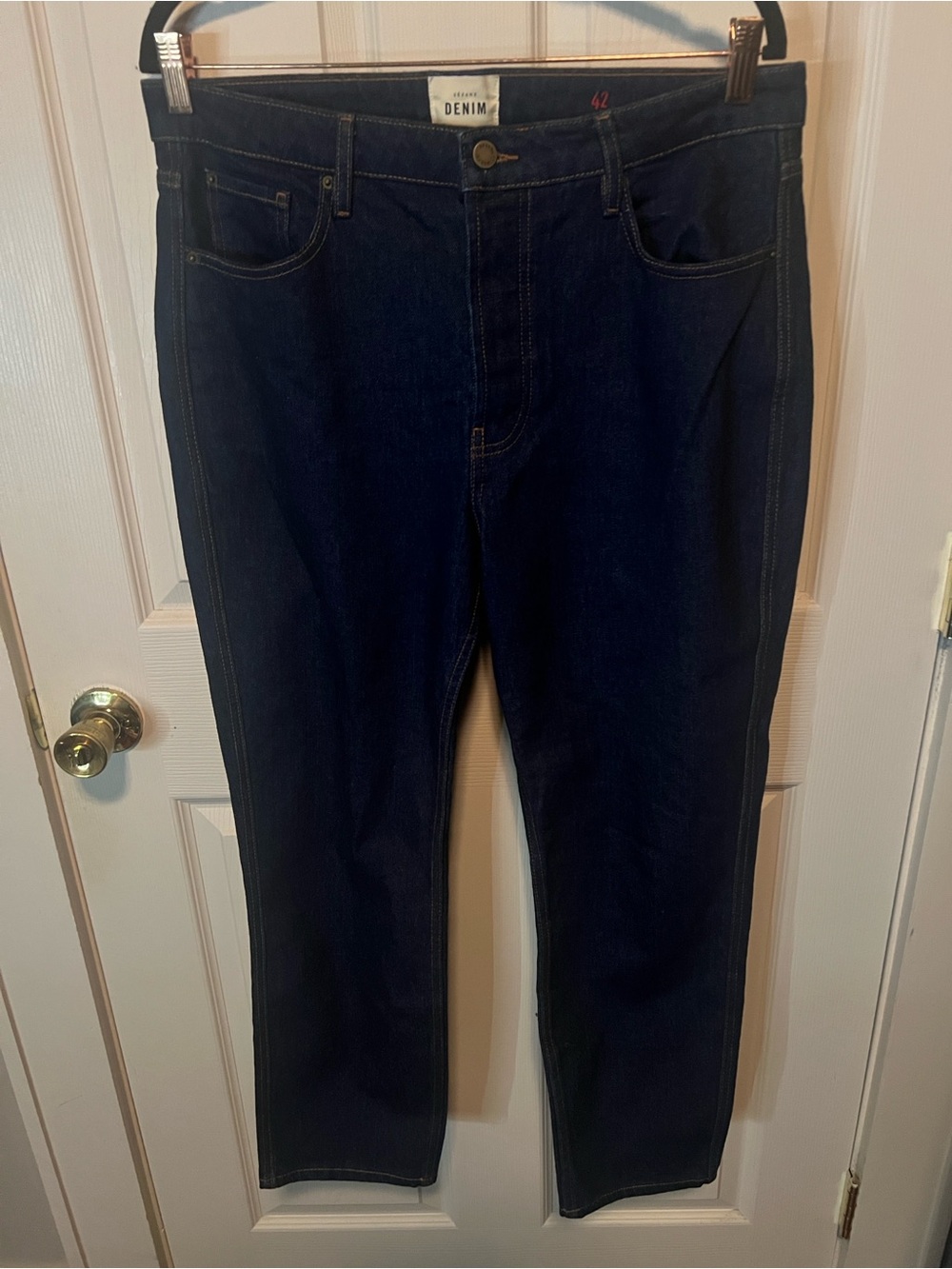 Sézane High Rise Women's Jeans in Dark Indigo